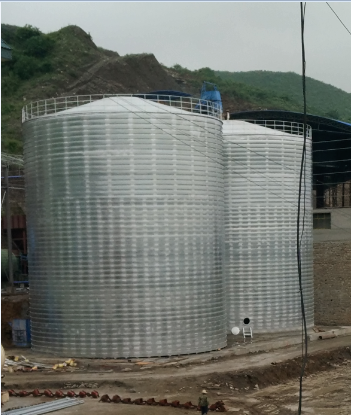 仙桃粮食钢板仓的安装全过程不用热焊接